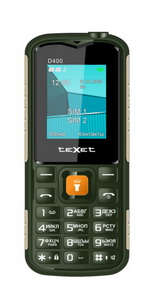 Кнопочный телефон Texet TM-D400